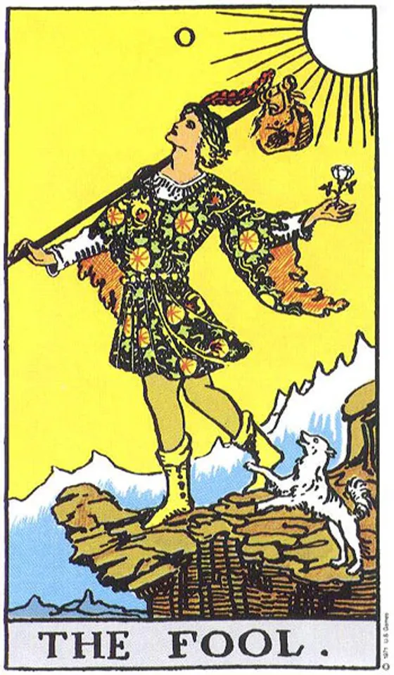 The Fool from the Rider-Waite deck